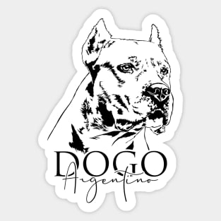 Proud Dogo Argentino dog portrait gift Sticker